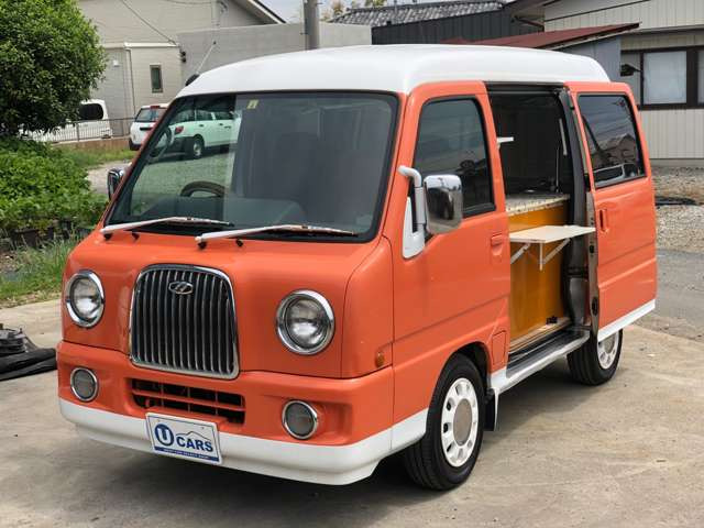 中古車 スバル サンバーディアスワゴン クラシック キッチンカー 移動販売車 8ナンバー の中古車詳細 (100,000km,  オレンジホワイトツートン, 群馬県, 54万円) | 中古車情報・中古車検索なら【車選びドットコム（車選び.com）】