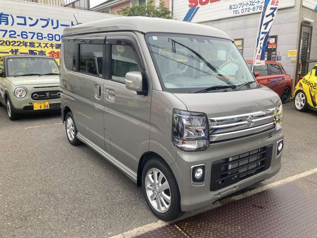 スズキ エブリイワゴン PZターボ 新型CVT車 の中古車詳細 (9km, グレー