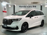 全国納車可 第三者機関証明書付 Honda SENSING 革シ-ト 新車保証 試乗禁煙車 ナビLXM-247VFLi フルセグ装備のオデッセイ e:HEVアブソルートEXブラックエディション入庫!