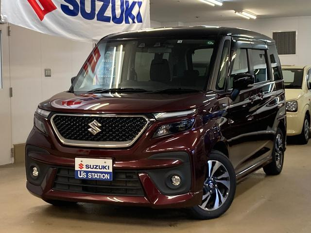 中古車 スズキ ソリオバンディット 1.2 ハイブリッド(HYBRID) MV の中古車詳細 (28,000km, メロウディープレッドパール  ブラック2ト, 東京都, 186万円) | 中古車情報・中古車検索なら【車選びドットコム（車選び.com）】