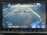 純正9インチモニターのギャザズメモリナビ!バックカメラの映像になります。ガイドライン入り!お好みのシーンに合わせてモードを切り替えお使いいただけます。