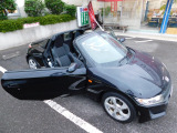 幌を取り外して、ドアをオープンにしております。