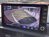 バックカメラはワイドカメラになっていますので、3種類の映像が選択可能です☆これはワイドビュー♪