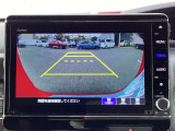 バックカメラはワイドカメラになっていますので、3種類の映像が選択可能です☆これはワイドビュー♪