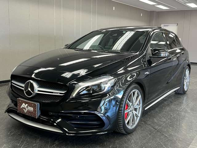AMG Aクラス A45 4マチック 4WD 後期 黒革 パノラマSR スポエグ 1年