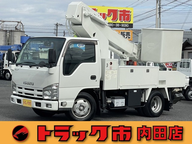 エルフ 高所作業車 10M 6速MT 東京車輌 ETC 電動格納ミラー Bカメラ