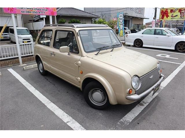 日産 パオ 1.0 キャンバストップ ゴールド全塗装 電動オープンカー の