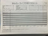 【安心カーライフサポートシート】京滋マツダでは、ご安心いただけるよう、新車をご購入いただいてからの整備歴を明確にしています。