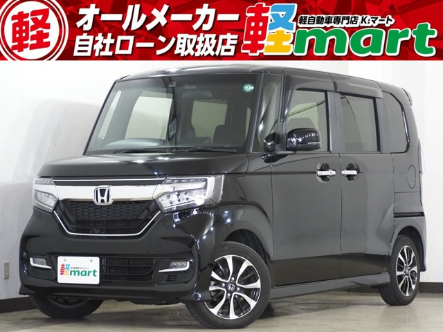 N-BOXカスタム G L ホンダセンシング Bカメ Pスラ ETC ACC シ-トH ナビTV BT LED