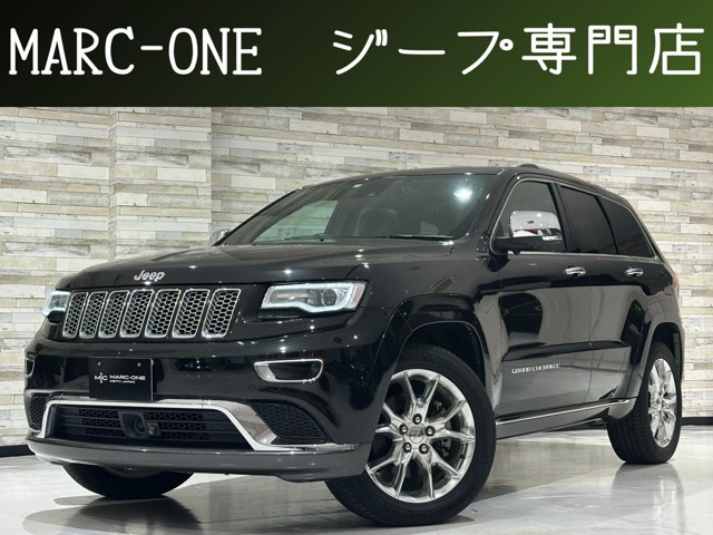 グランドチェロキー サミット 4WD 1年保証付 サンルーフ 黒革 フルセグ ETC