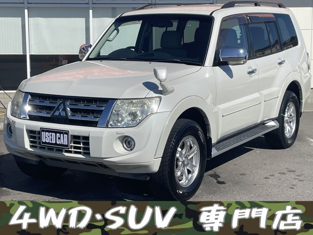 パジェロ 3.2 ロング スーパーエクシード ディーゼル 4WD 1オーナー 本革シート 後席...