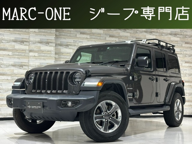 ラングラー アンリミテッド サハラ 3.6L 4WD 1年保証付 黒革ヒーター フルセグ Carplay