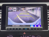 バックカメラはワイドカメラになっていますので、3種類の映像が選択可能です☆これはワイドビュー♪