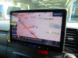 搭載されているナビは人気のアルパインビックX11型♪大画面で見やすいですよぉ♪