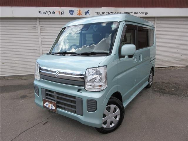 エブリイワゴン JPターボ ハイルーフ 4WD 寒冷地仕様 社外360度ドラレコ AUX