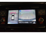 ★カーナビで見るバックモニターです!バックの際にはアラウンドビューモニターが付いているので車全体を見ることができるので簡単に駐車ができます