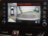 パノラミックビューモニター付きです。車両を上から見たような映像をディスプレイオーディオ画面に表示。運転席からの目視だけでは見にくい、車両周辺の状況をリアルタイムでしっかり確認できます。