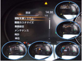 エマージェンシーブレーキ・VDC・踏み間違い衝突防止等の先進安全技術搭載です。メーター内ディスプレイでON/OFFを行います。また、メーター内ディスプレイには車両情報を表示します。