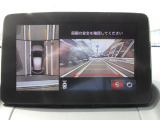 狭い場所での駐車、狭い道でのすれ違いT字路への進入時などで確認したいエリアが直感的に把握しやすい360度ビューモニター。