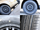 タイヤ GOODYEAR NASCAR でホワイトレタータイヤとオリジナルホイールのNEXUS CREST