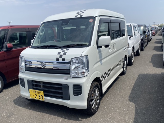 エブリイワゴン JPターボ ハイルーフ 4WD ナビ・バックカメラ・エンジンスターター
