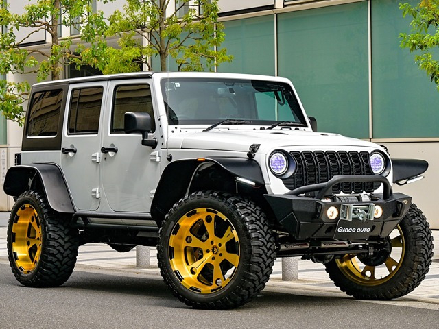 ラングラー アンリミテッド スポーツ 4WD FORGIATO24in リフトUP 社外マフラ- ナビTV