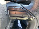 ステアリングスイッチ付き。前方から目を離すことなく操作することが可能です。