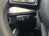 ACC(前車追従式クルーズコントロール)の操作レバーです。ハンドルを握ったままブラインドタッチで車速の設定や再発進が行える便利機能です。
