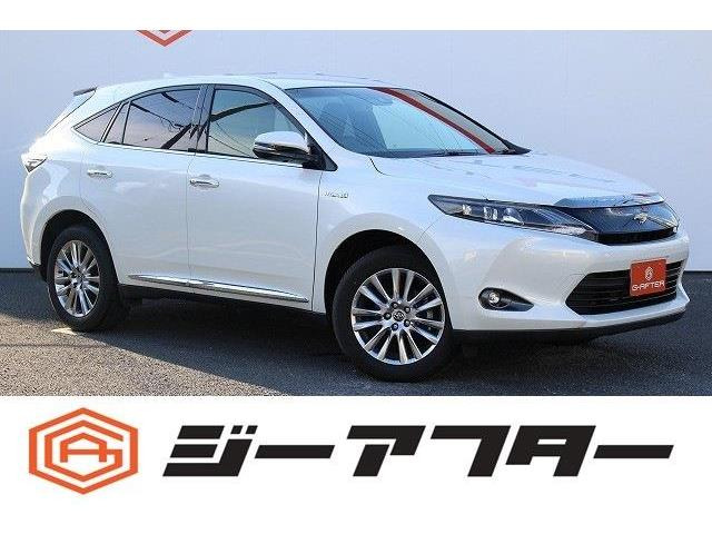 ハリアー 2.5 ハイブリッド E-Four プレミアム 4WD ナビBカメラETCクルコン半革LED電...
