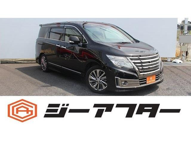 エルグランド 2.5 ライダー ブラックライン 黒革メーカーナビ360°カメラTV後席モ...