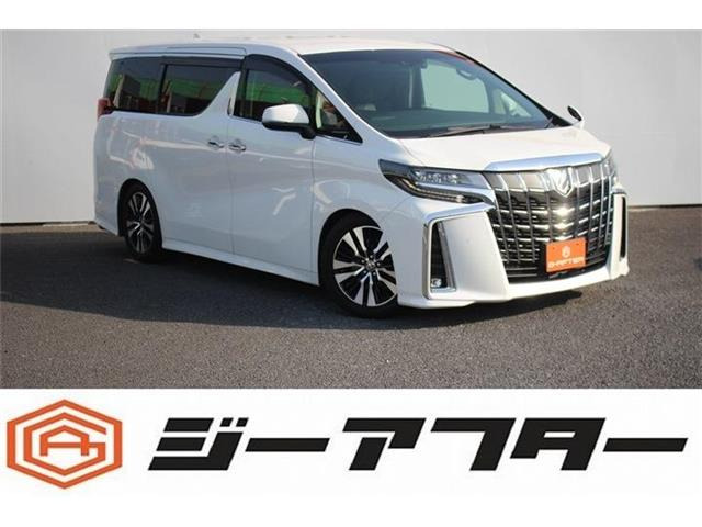 アルファード3.5 SCR2登録純正9型DA後席モニター3眼LED黒革