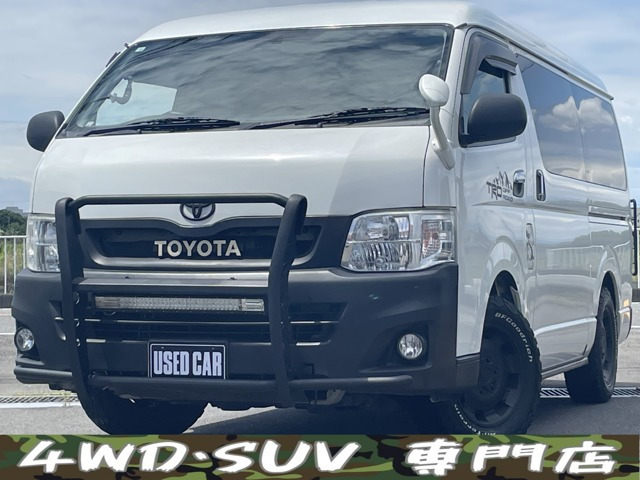 ハイエース 2.7 GL ロング ミドルルーフ 4WD ワンオーナー 全席リクライニング 席カバー