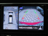 空から見下ろしているような視点で周囲を確認できるアラウンドビューモニター。駐車時とても便利♪