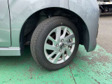 タイヤサイズは155/65R14純正アルミホイール付き!(夏タイヤ装着)冬タイヤ、ホイール注文も承っております☆