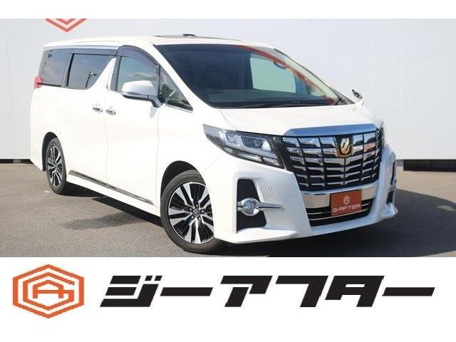 アルファード 2.5 S サンルーフ後期SCアルミ9型ナビ後席モニタ