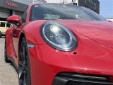 ポルシェ911GT3 スポーツクロノパッケージ カーマインレッド フロントリフト クラブスポーツパッケージ スポーツバケットシート スポーツエグゾースト ナビ バックカメラ ETC