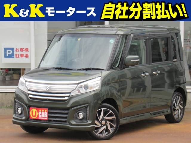スペーシアカスタム XS ターボ デュアルカメラブレーキサポート 4WD 後期 全方位カメ...