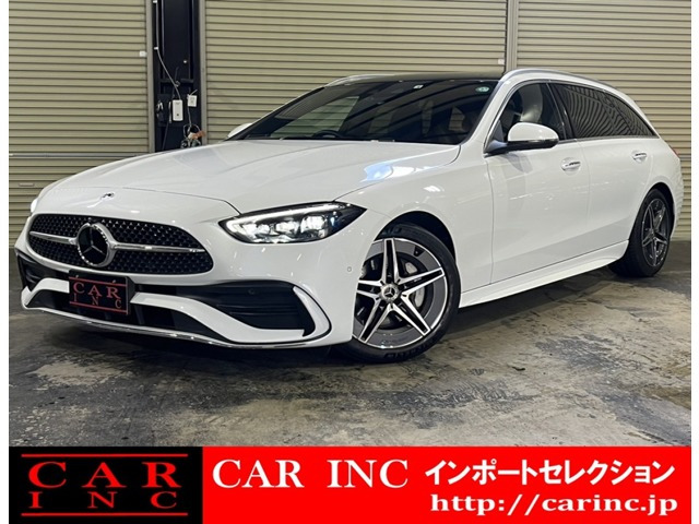 Cクラスワゴン C200 アバンギャルド AMGライン (ISG搭載モデル) サンルーフ 黒革  レ...