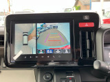 車両周囲の安全確認がナビの画面で可能な全方位カメラを装備!車両の前方、後方、左サイド前を切り替えて表示も可能!