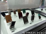 EXUSオリジナルグッズも展示中。上質なライフスタイルを彩るアクセサリーの数々をぜひご覧ください。