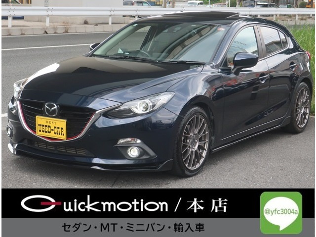 アクセラスポーツ 2.2 XD 6MT・サンルーフ半革記録簿・社外マフラー