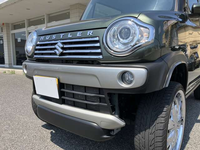 スズキ ハスラー X ターボ 4WD リフトアップ・社外20インチアルミ の