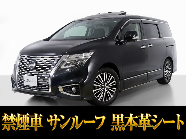 エルグランド 3.5 VIP サンルーフ 黒本革 10インチナビ リアモニタ