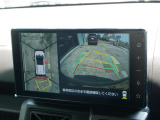 バックモニター(黄色いガイドラインのお陰で、駐車がしやすいです。真上から見下ろしたアングル付きです)