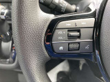 ステアリングスイッチ付き。前方から目を離すことなく操作することが可能です。