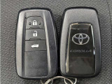 キーを取り出さずにドアを施錠&解錠。クルマの始動も可能です。