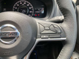 ハンドルにはオートクルーズのスイッチがありますが、運転中でも操作がしやすくなっております。