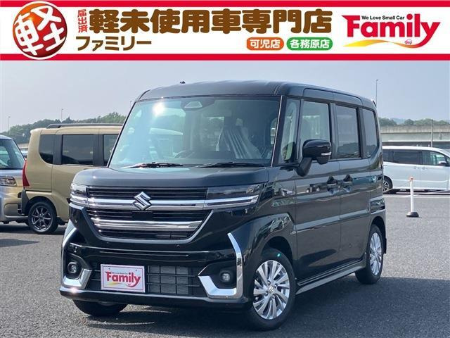 スペーシアカスタムハイブリッド(HYBRID)  GS両側スライド片側電動ドア 届出済未使用車