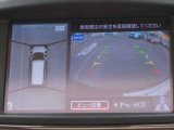 空から見下ろすような視点で、スムーズな駐車と安全確認をサポートする「アラウンドビューモニター」付です。