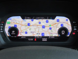 バーチャルコックピット。ODOメーターやオーディオ操作、電話通話選択、MAPの確認まで可能。